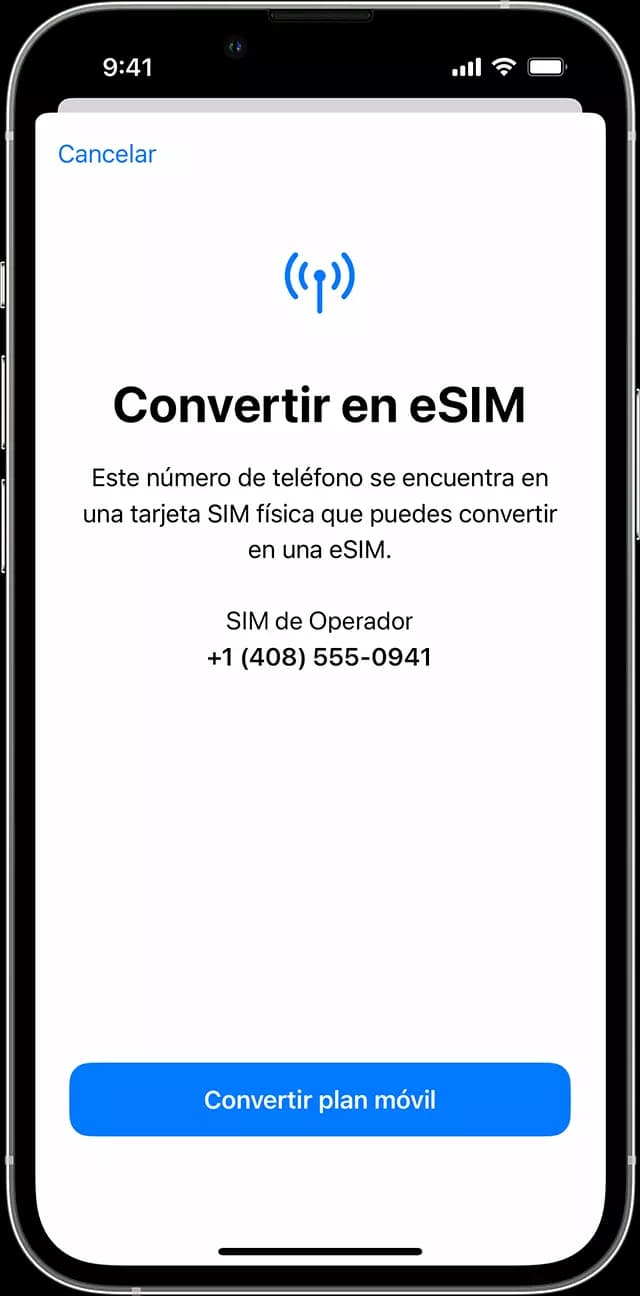 ios convertir a esim ios convertir a esim
